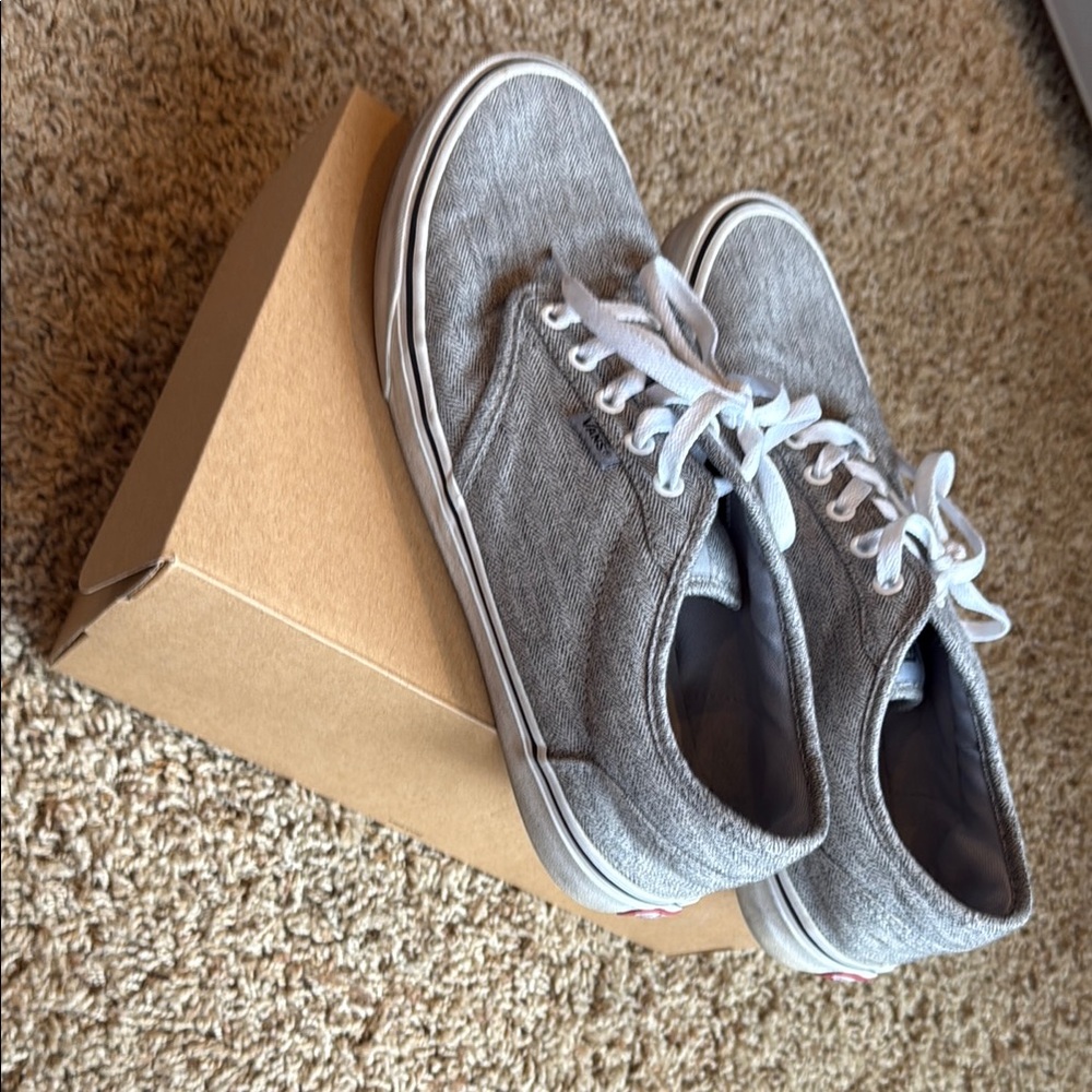 Gray Canvas Sneakers